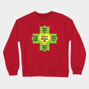 Christ Within Me Heart Cross Crewneck Sweatshirt